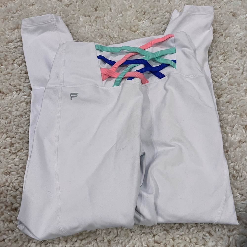 Fabletics white leggings